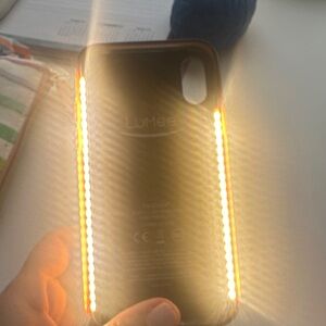 LuMee Illuminated Phone Case with Orange Glow